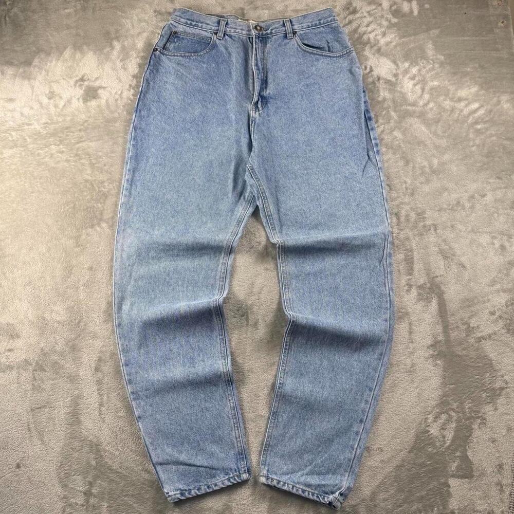 Vintage Bugle Boy Jeans Women’s 14 Fits 30–31 Waist Light Blue High Rise Tapered